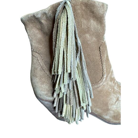 Sam Edelman Louie Suede Fringe Western Cowgirl Festival Ankle Bootie 10 - Picture 10 of 12